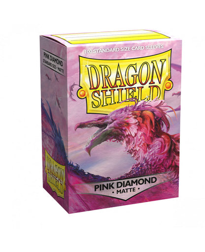 Dragon Shield Matte Sleeves - Pink Diamond ‘Flor’ 100ct