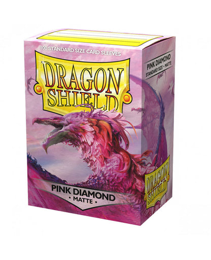 Dragon Shield Matte Sleeves - Pink Diamond ‘Flor’ 100ct