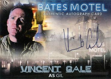 Bates Motel Autograph Card AVG Vincent Gale as Gil