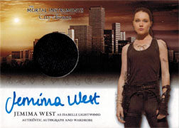 Mortal Instruments City of Bones Autograph Wardrobe Card AW-JWI Jemima West