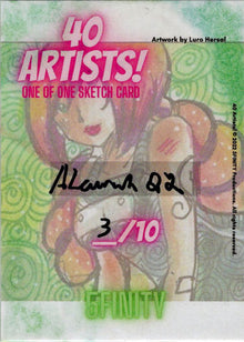5finity 2022 40 Artists! Sketch Card Aaron Laurich