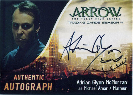 Arrow Season 4 Autograph Card AGM Adrian Glynn McMorran as Michael Amar