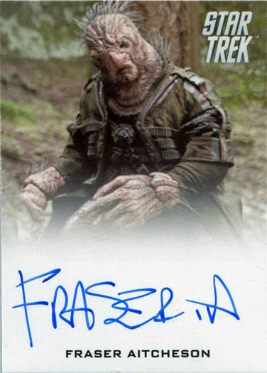 Star Trek Beyond Autograph Card Fraser Aitcheson as Hider