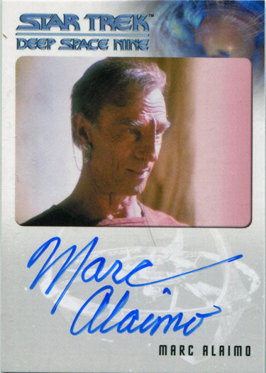 Star Trek DS9 Heroes & Villains Autograph Card Marc Alaimo as Anjohl Tennan