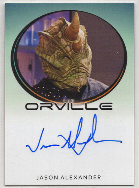 Orville Archives Autograph Card Jason Alexander as Olix (Bordered)