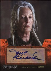 Terminator Salvation Autograph Card by Jane Alexander as Virginia