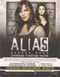 Alias Season 4 Trading Card Sell Sheet