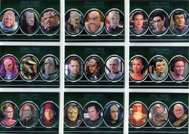 Star Trek DS9 Heroes & Villains Aliens Complete 9 Card Chase Set