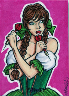 Female Persuasion Series 5 TFP5 5fini3 Sketch Card by Kristin Allen V1