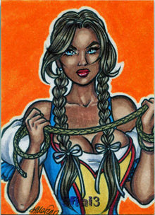 Female Persuasion Series 5 TFP5 5fini3 Sketch Card by Kristin Allen V2