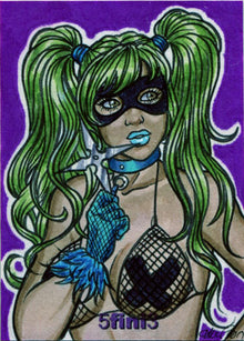 Female Persuasion Series 5 TFP5 5fini3 Sketch Card by Kristin Allen V5