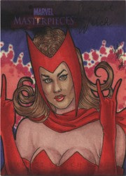 Marvel Masterpieces Series 2 Kristin Allen Scarlet Witch Sketch Card