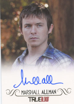 True Blood Premiere Edition Autograph Card by Marshall Allman (Full Bleed)