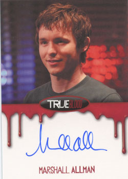 True Blood Premiere Edition Autograph Card by Marshall Allman as Tommy Mickens