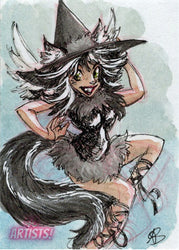 5finity 2022 40 Artists! Sketch Card Amber Stone