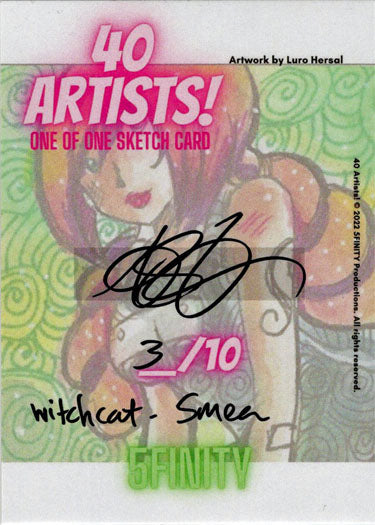 5finity 2022 40 Artists! Sketch Card Amber Stone