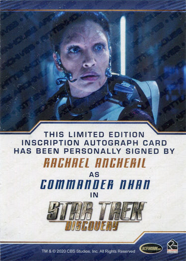 Star Trek Discovery Season 2 Autograph Inscription Card Rachel Ancheril as Nhan