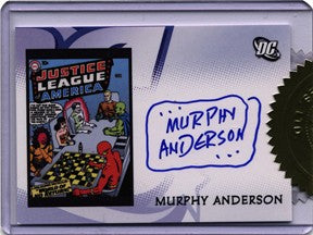 Justice League Archives Autograph Card Signed by Murphy Anderson
