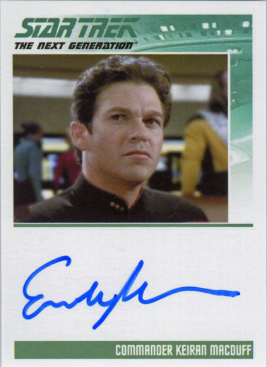 Star Trek TNG Portfolio Prints S2 Autograph Card Erich Anderson Keiran MacDuff