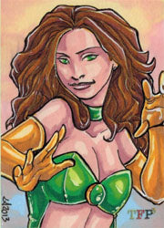 Female Persuasion 3 Sketch Card by Lynne Anderson of Beach Girl