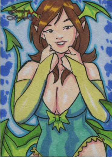Succubus Sweethearts 5finity 2020 Sketch Card by Andrew Fielder V1