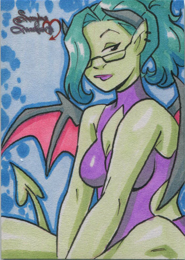 Succubus Sweethearts 5finity 2020 Sketch Card by Andrew Fielder V2