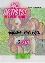 5finity 2022 40 Artists! Sketch Card Andrew Fielder