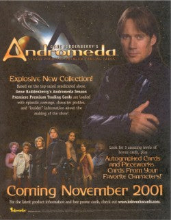 Andromeda Season One Trading Card Sell Sheet