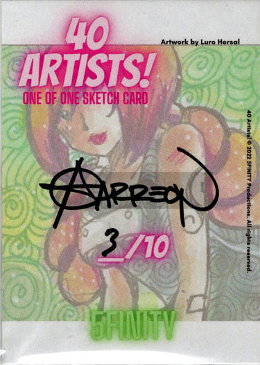 5finity 2022 40 Artists! Sketch Card Andy Carreon