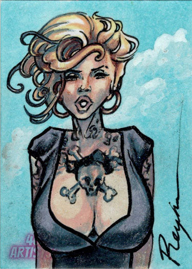 5finity 2022 40 Artists! Sketch Card April Reyna