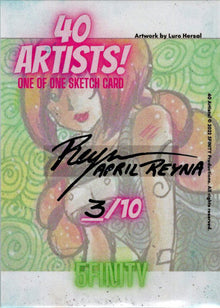 5finity 2022 40 Artists! Sketch Card April Reyna