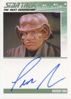 Star Trek TNG Heroes & Villains Autograph Card Lee Arenberg as Diamon Bok
