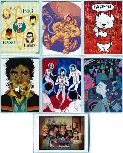 Big Bang Theory Seasons 6 & 7 Artist Series Complete 7 Card Chase Set O1 to O7
