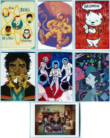Big Bang Theory Seasons 6 & 7 Artist Series Complete 7 Card Chase Set O1 to O7