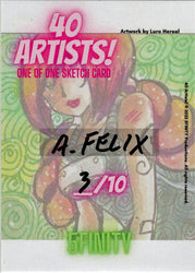 5finity 2022 40 Artists! Sketch Card Ashlianna Felix