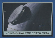 Star Wars Rogue One Mission Briefing Blue Puzzle Card Assembling the Death Star