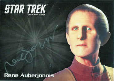 Star Trek DS9 Heroes & Villains Silver Autograph Card Rene Auberjonois as Odo