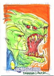 DC Legacy Darren Auck Martian Manhunter Sketch Card