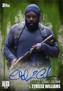 Walking Dead Season 5 Autograph Chad L. Coleman as Tyreese Williams Mold 08/25