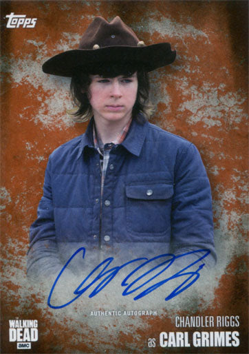 Walking Dead Season 5 Autograph Chandler Riggs as Carl Grimes Rust 89/99
