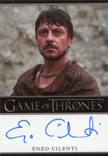 Game of Thrones Season 5 Autograph Card Enzo Cilenti as Yezzan Zo Qaggaz