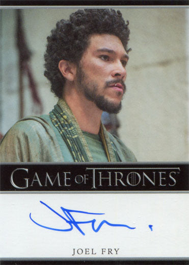 Game of Thrones Season 5 Autograph Card Joel Fry as Hizdahr Zo Loraq