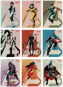 Marvel Greatest Heroes 2012 I Am An Avenger Complete 18 Card Chase Set