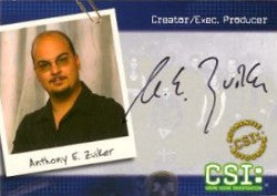 CSI: Series Two B11 Anthony E Zuiker Autograph Card