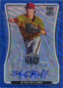 Leaf Metal Draft Baseball 2020 Mojo Blue Auto Card BA-AW1 Alika Williams 15/20