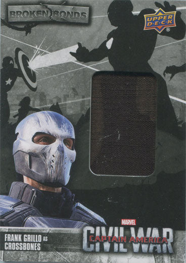 Captain America Civil War Costume Card BB-CO Frank Grillo as Crossbones