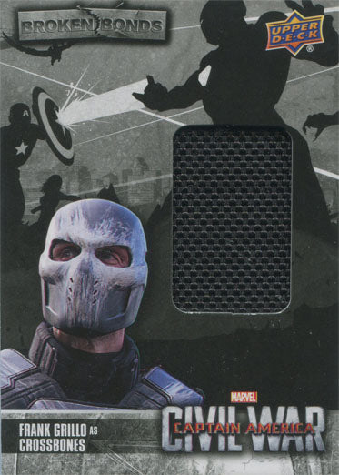 Captain America Civil War Costume Card BB-CR Frank Grillo as Crossbones