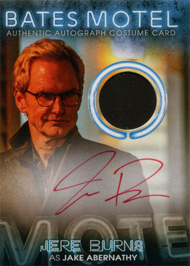 Bates Motel Autograph Costume Relic BC13 Jere Burns as Jake Abernathy Red Ink