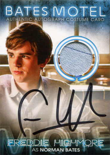 Bates Motel Autograph Costume Relic BC4 Freddie Highmore as Norman Bates