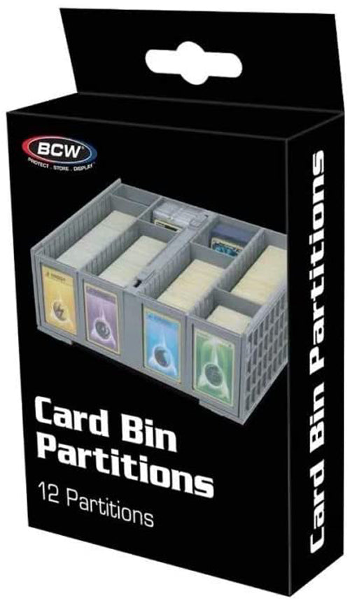 BCW GRAY CARD BIN PARTITIONS (12CT)